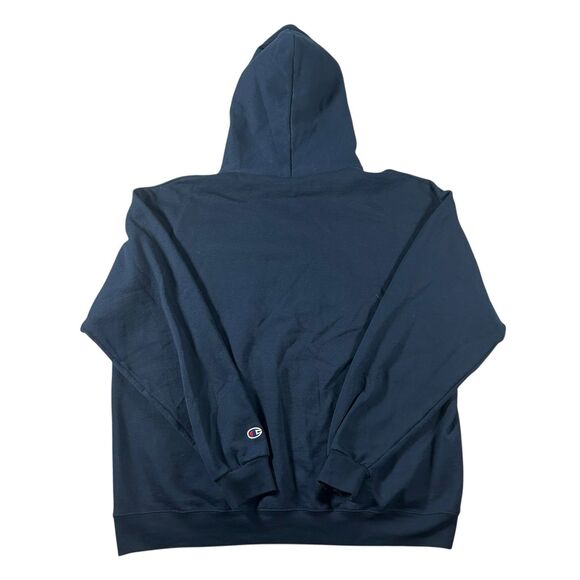 Champion Penn State Nittany Lions Hoodie Mens XL Blue Spell Out Eco Fleece - Picture 5 of 12